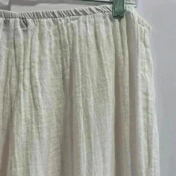 Caroline Rose Size 2X White 100% Linen Pull On
Wide Leg Pants Lightweight Travel - Picture 12 of 15